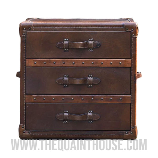 The Oxford Vintage Leather Trunk Chest