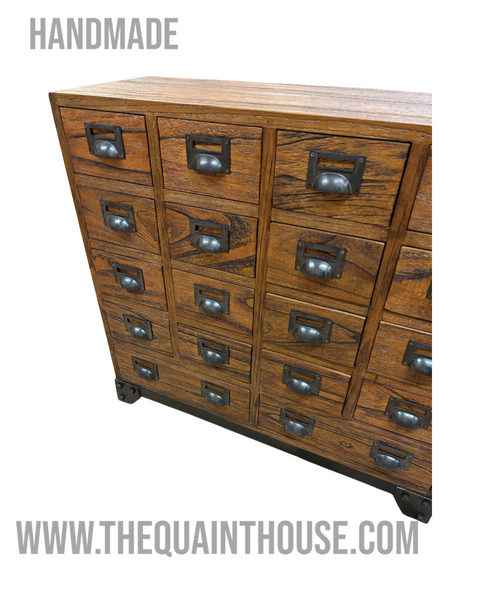 20 Draw style Apothecary Cabinet - Solid White Cedar Wood-Made in England