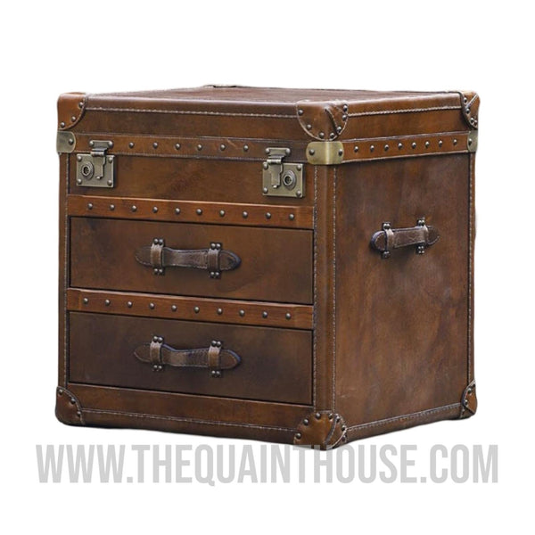 The Oxford Vintage Leather Trunk Chest