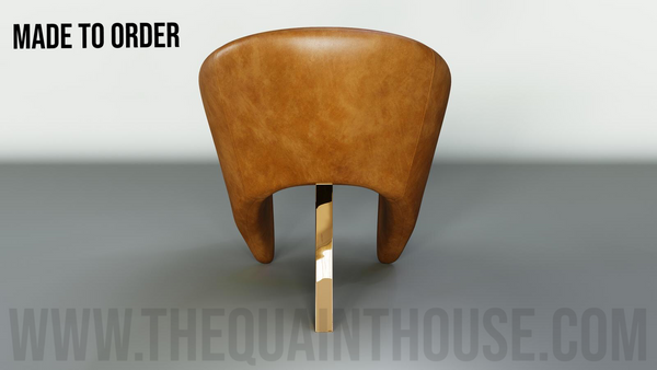 The Savant Chair- Handmade Leather Accent Chair