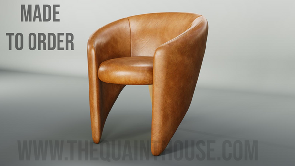 The Savant Chair- Handmade Leather Accent Chair