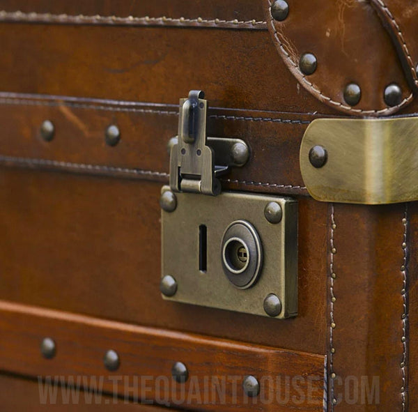 The Oxford Vintage Leather Trunk Chest