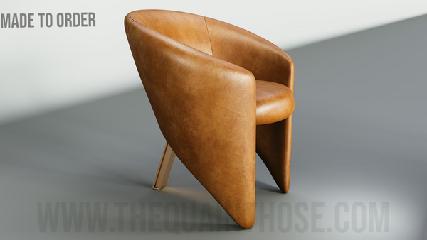The Savant Chair- Handmade Leather Accent Chair