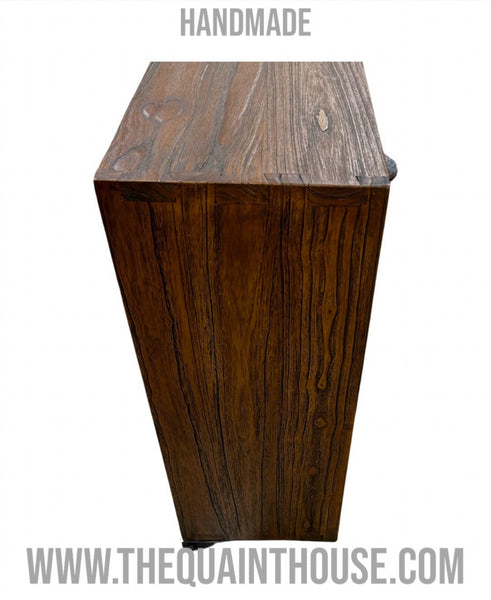 Handmade Solid Wood Apothecary Cabinet – Industrial Rustic Style