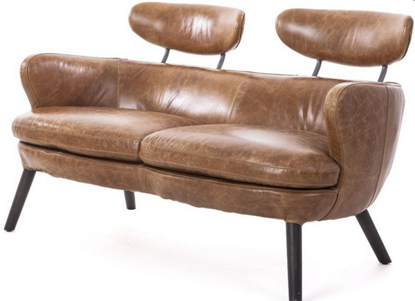 Dennis 2 seater retro inspired sofa