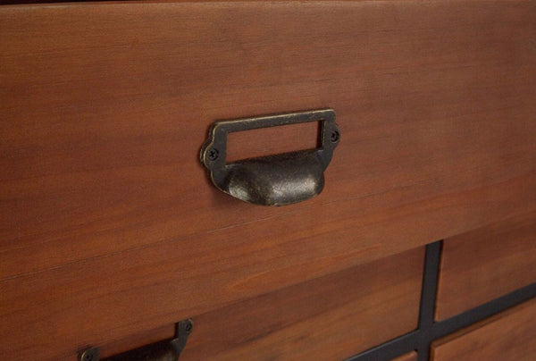 Large 12 Drawer Solid Pine Apothecary Cabinet Collectors Industrial