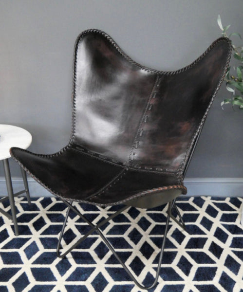 Premium Leather Butterfly Chair