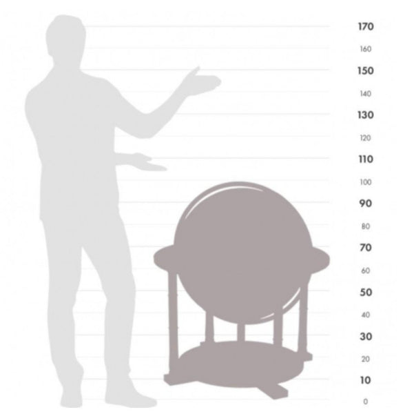 Large Floor Standing Globe - 'Art'