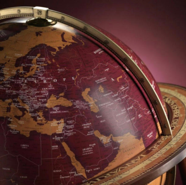 Large Floor Standing Globe - 'Art'