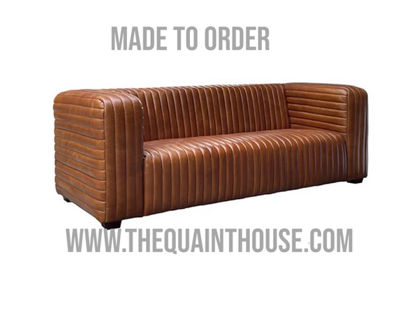 Luxury Fluted 3 seater sofa- Made in England