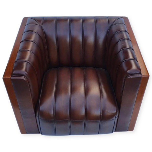 Aspen club chair, Fluted- Handmade