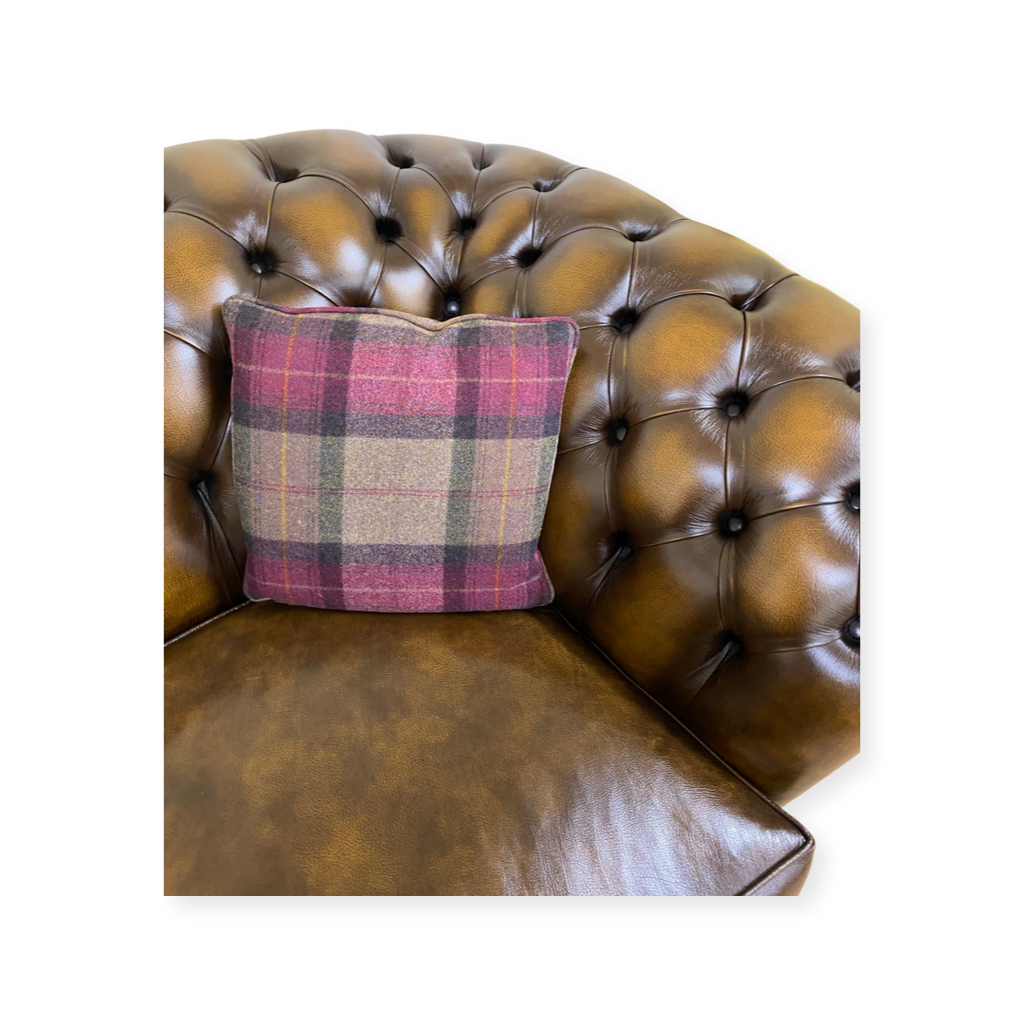 Tartan chesterfield chair deals