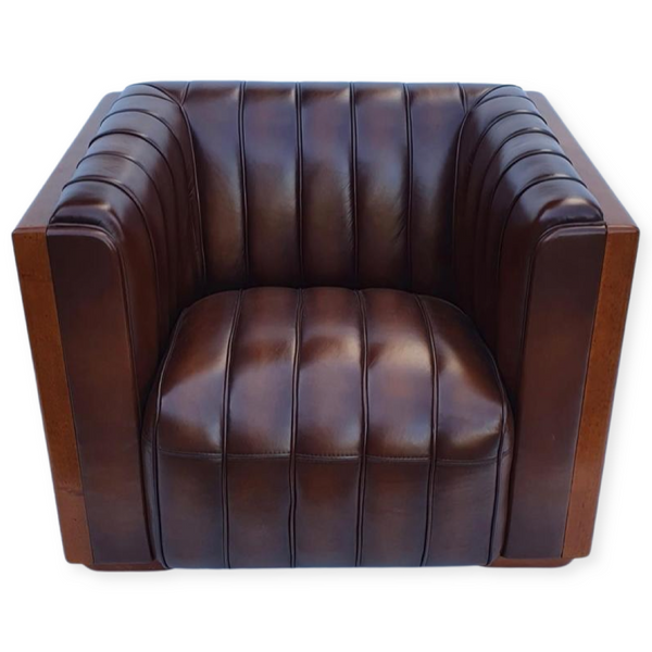 Aspen club chair, Fluted- Handmade