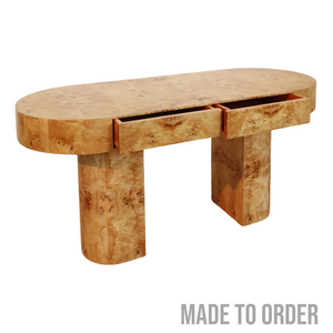 Stella Burlwood console table/ Desk