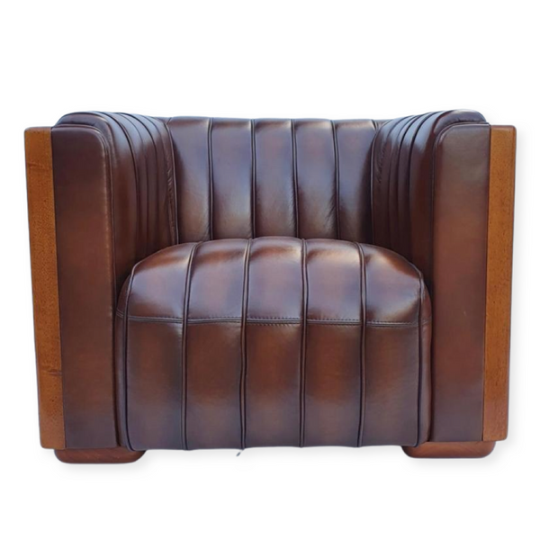 Aspen club chair, Fluted- Handmade