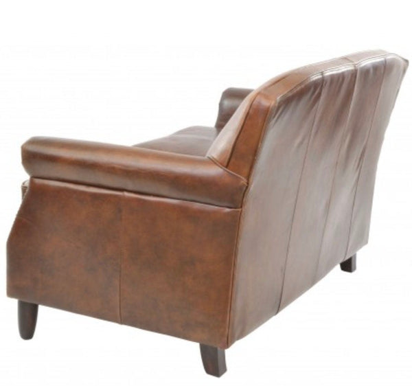 Classic Two Seater Leather Sofa - The Saba Collection
