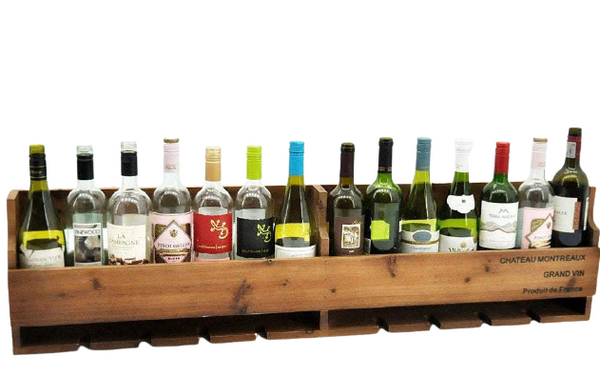 Wooden Wine Rack Wall