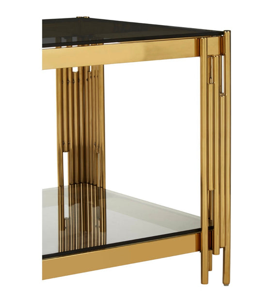 Glamorous and Stunning Black Glass End Table