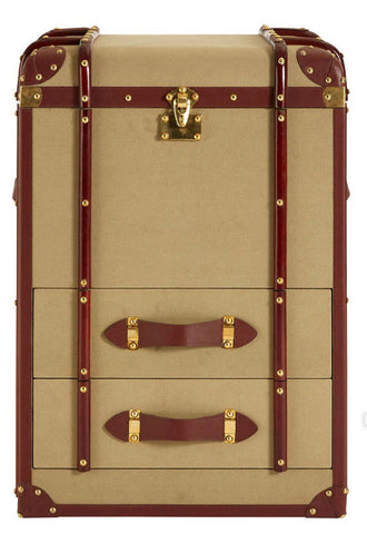 Two Drawer Canvas Trunk