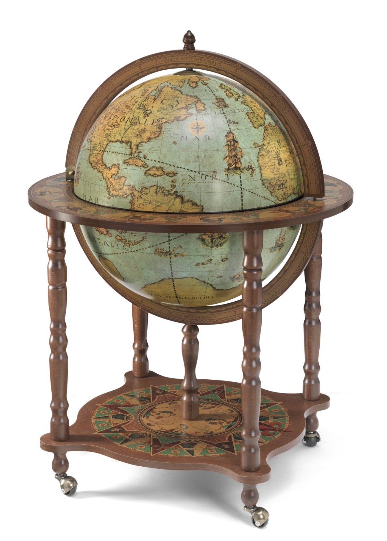 Full Meridian Floor Standing Globe