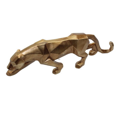 Leopard Statue - Gold