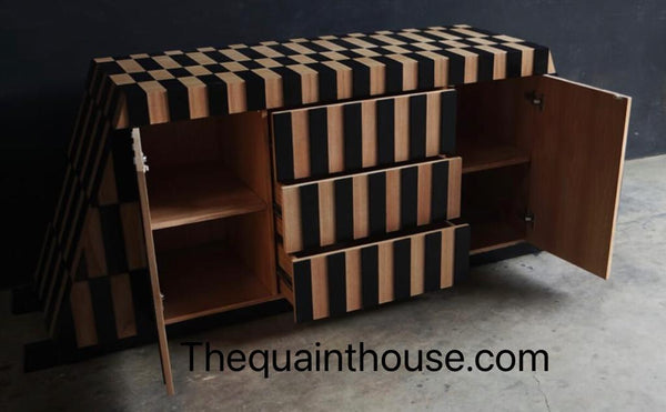 Rubiks Cube Optical Sideboard/credenza-Handmade In England