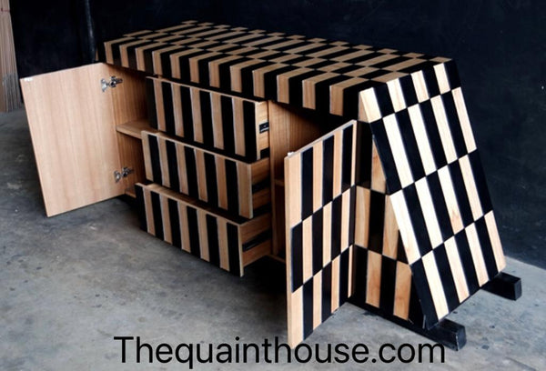 Rubiks Cube Optical Sideboard/credenza-Handmade In England