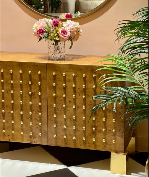 Ramona studded side cabinet